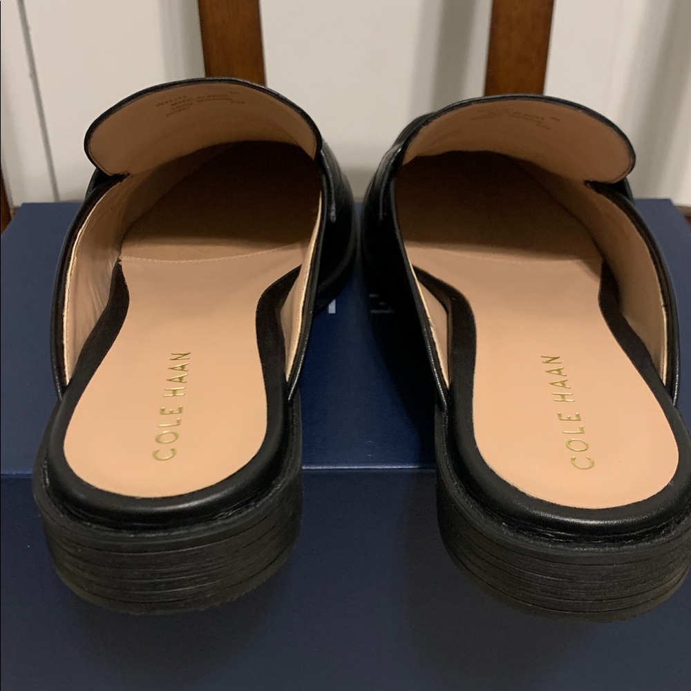 Cole Haan Black Slip-On Loafers - Picture 4 of 10